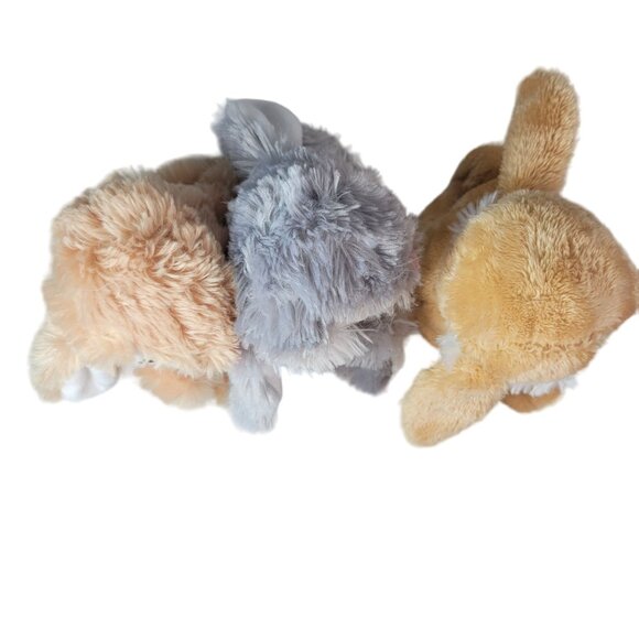 Dan Dee Bunny Rabbit Easter Plush Lot of 3 7" Ribbon Sitting Long Eared Spring - Picture 8 of 13